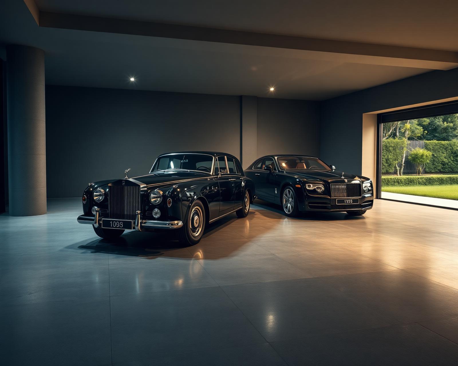 Garagem privada do colecionador